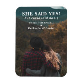 Magnet Flexible Typografy Wedding Postponement Save The Date (Vertical)