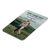 Magnet Flexible Typografy Wedding Postponement Save The Date (Côté Gauche)