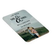 Magnet Flexible Typographe moderne Photo Wedding Announcement (Côté Droit)