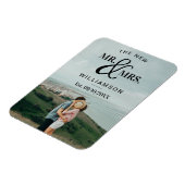 Magnet Flexible Typographe moderne Photo Wedding Announcement (Côté Gauche)