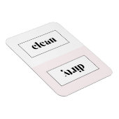 Magnet Flexible Typographie au crayon rose et blanc (Côté Droit)