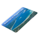 Magnet Flexible Typographie Bienvenue au lac Higgins (Côté Gauche)