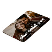 Magnet Flexible Typographie Blanche Moderne Gras Photo Sauvegarder (Côté Gauche)