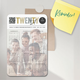 Magnet Flexible Typographie Bold Mix 2027 Calendrier Moderne Photo