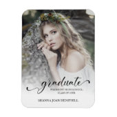 Magnet Flexible Typographie Chic Script Graduate School Graduate (Vertical)