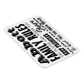 Magnet Flexible Typographie Citation Inspiration Règles de la fami (Côté Droit)