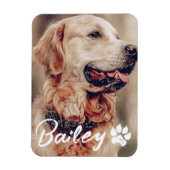 Magnet Flexible Typographie Cool simple et moderne Nom et photo (Vertical)