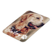 Magnet Flexible Typographie Cool simple et moderne Nom et photo (Côté Gauche)