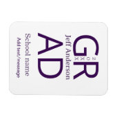Magnet Flexible Typographie de diplôme moderne simple minimale c (Horizontal)