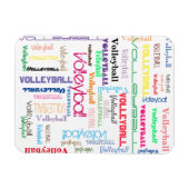 Magnet Flexible Typographie de volleyball Aimant photo flexible (Horizontal)