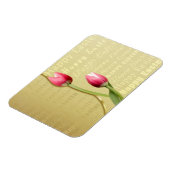 Magnet Flexible Typographie d'or des Tulipes de Pâques (Côté Gauche)