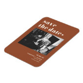 Magnet Flexible Typographie en gras Terracotta Photo Enregistrer l (Côté Gauche)