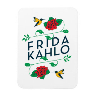 Magnet Flexible Typographie florale de Frida Kahlo  
