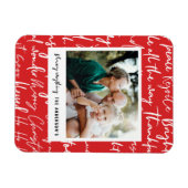 Magnet Flexible Typographie graphique audacieuse moderne noël phot (Horizontal)