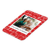 Magnet Flexible Typographie graphique audacieuse moderne noël phot (Côté Gauche)