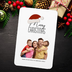 Magnet Flexible Typographie minimaliste moderne Joyeux Noël Photo
