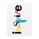 Magnet Flexible Typographie moderne, créative et joyeuse d'Inspire (Vertical)
