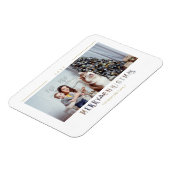 Magnet Flexible Typographie moderne de Noël Joyeux Photo personnal (Côté Gauche)