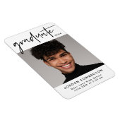 Magnet Flexible Typographie moderne Faire-part d'obtention d'un di (Côté Droit)