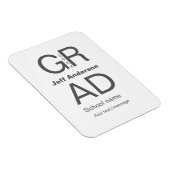 Magnet Flexible Typographie moderne graduation simple minimum c (Côté Droit)