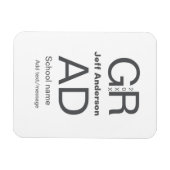 Magnet Flexible Typographie moderne graduation simple minimum c (Horizontal)