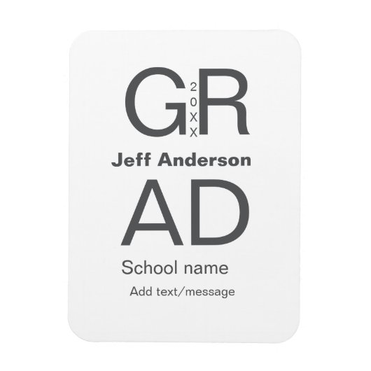 Magnet Flexible Typographie moderne graduation simple minimum c (Vertical)