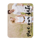 Magnet Flexible Typographie moderne noire Enregistrer l'aimant de (Vertical)