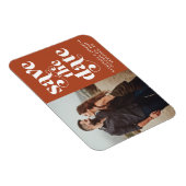 Magnet Flexible Typographie moderne Terracotta Photo Enregistrer l (Côté Droit)