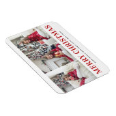 Magnet Flexible Typographie moderne Trois photos Collage Noël (Côté Droit)