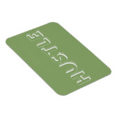 Magnet Flexible Typographie moderne White Hustle (Côté Droit)