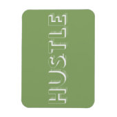 Magnet Flexible Typographie moderne White Hustle (Vertical)