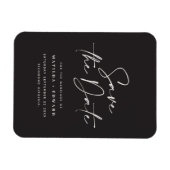 Magnet Flexible Typographiy wedding announcement (Horizontal)