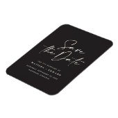 Magnet Flexible Typographiy wedding announcement (Côté Gauche)