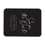 Magnet Flexible Typographiy wedding announcement (Horizontal)