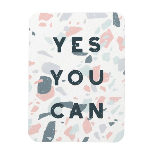 Magnet Flexible Typography - Yes You Can (Vertical)