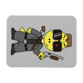 Magnet Flexible Tyrannosaurus Rex Habillé Comme Terminator. (Horizontal)