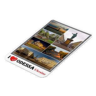 Magnet Flexible UA Ukraine - Odessa - I Love Mosaic -