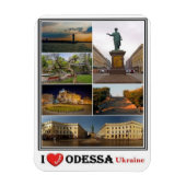 Magnet Flexible UA Ukraine - Odessa - I Love Mosaic - (Vertical)