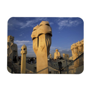 Magnet Flexible UE, Espagne, Catalogne, Barcelone. Antonio Gaudi's