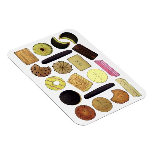 Magnet Flexible UK British Biscuits Shortbread Rich Tea Digestives (Côté Droit)