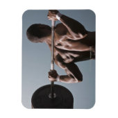 Magnet Flexible Un Africain Américain faisant de l'exercice dans l (Vertical)