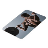 Magnet Flexible Un Africain Américain faisant de l'exercice dans l (Côté Gauche)