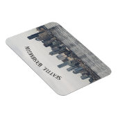 Magnet Flexible Un aimant qui dit Seattle dessus. (Côté Droit)