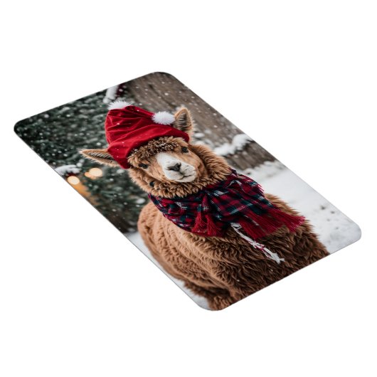 Magnet Flexible Un Alpaca de Noël (Côté Droit)