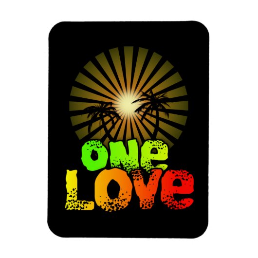 Magnet Flexible Un amour Jamaïque (Vertical)