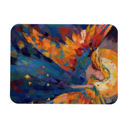 Magnet Flexible Un ange coloré (Horizontal)