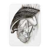Magnet Flexible Un Angel endormi, noir et blanc (Vertical)