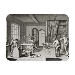 Magnet Flexible Un atelier de bookmaker, de l'Encyclopédie des