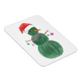 Magnet Flexible Un bonhomme de neige de Noël très cactus (Côté Droit)