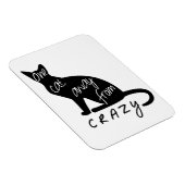 Magnet Flexible Un chat loin de CRAZY (Côté Droit)